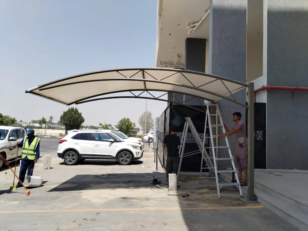 تركيب مظلات سيارات حديد في الرياض